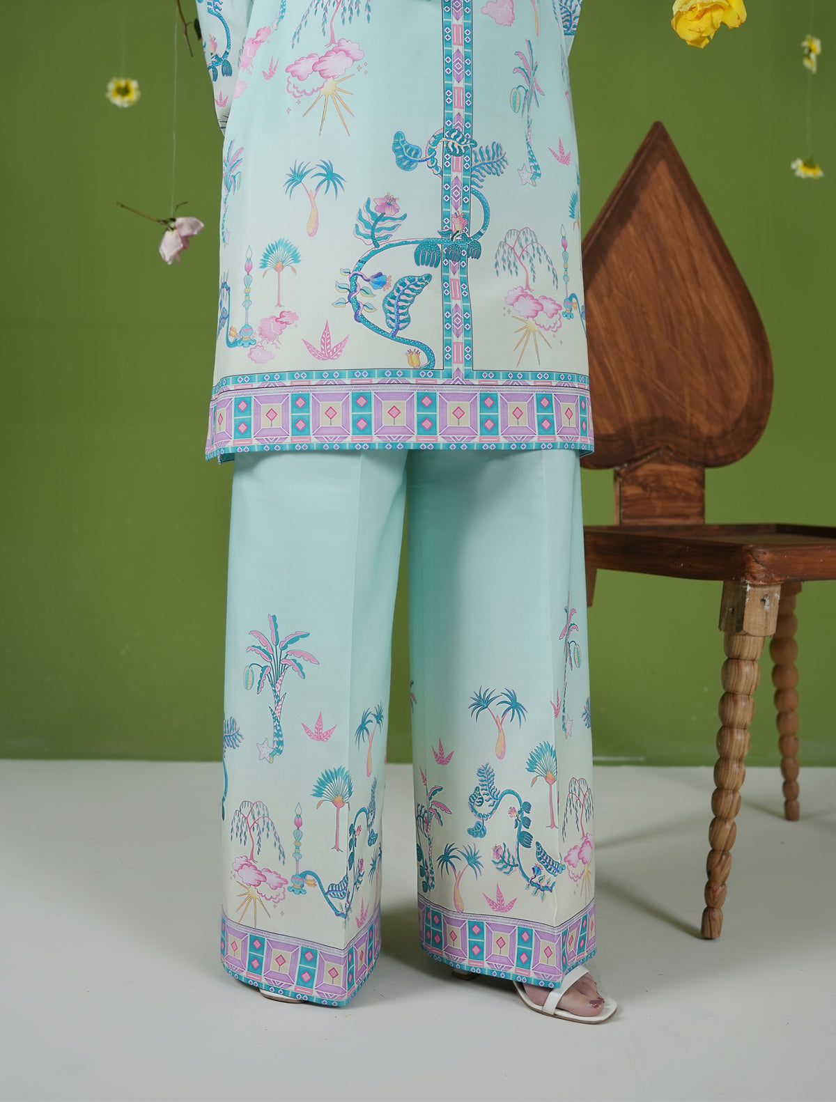 Mint Foral co-ord