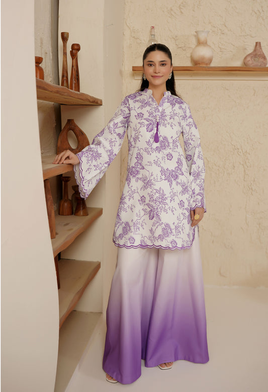 White & Purple