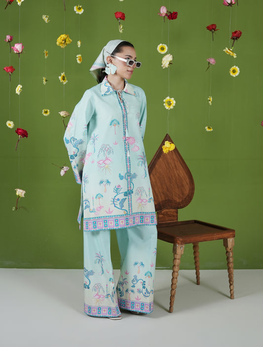 Mint Foral co-ord