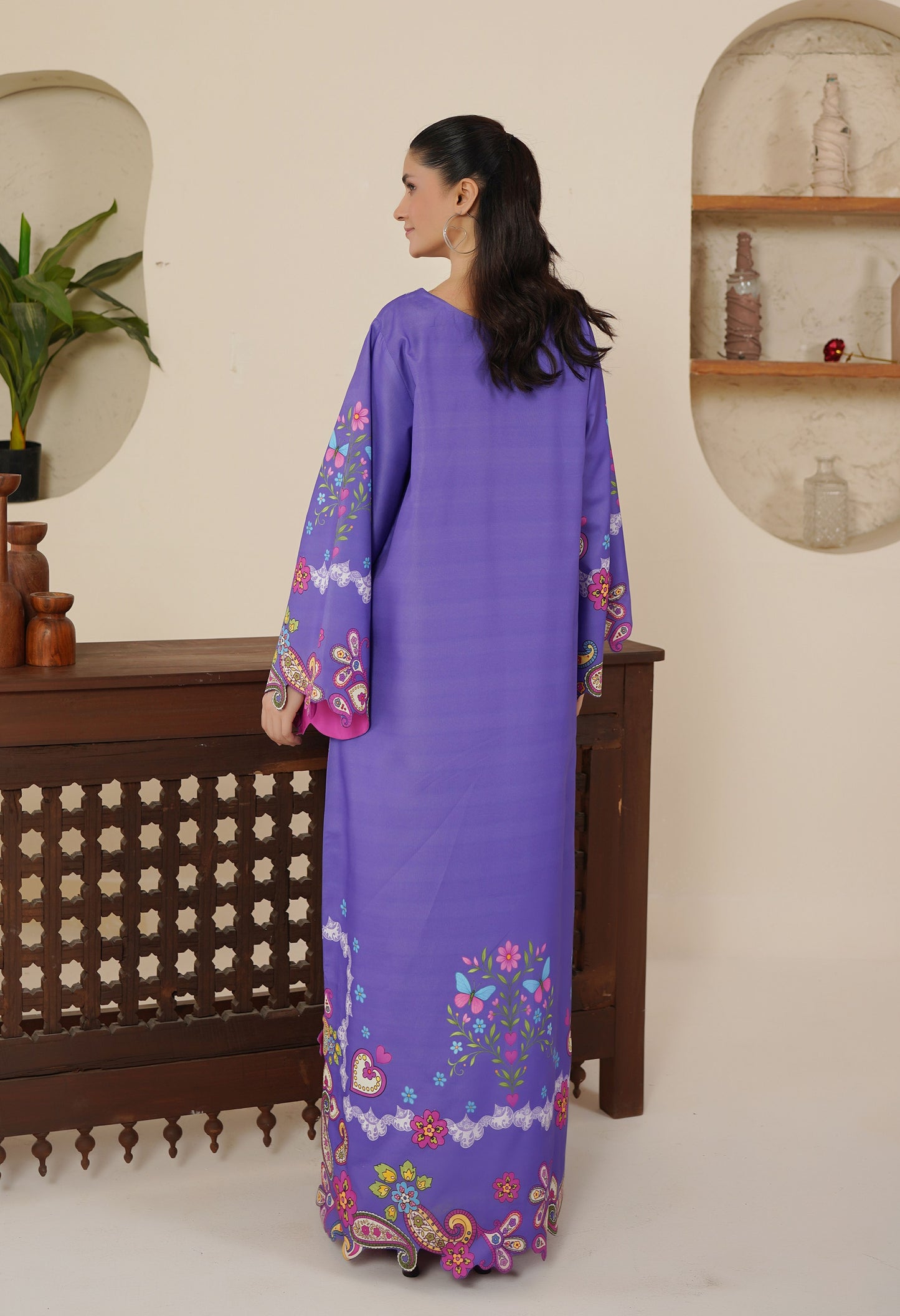 Purple kaftan