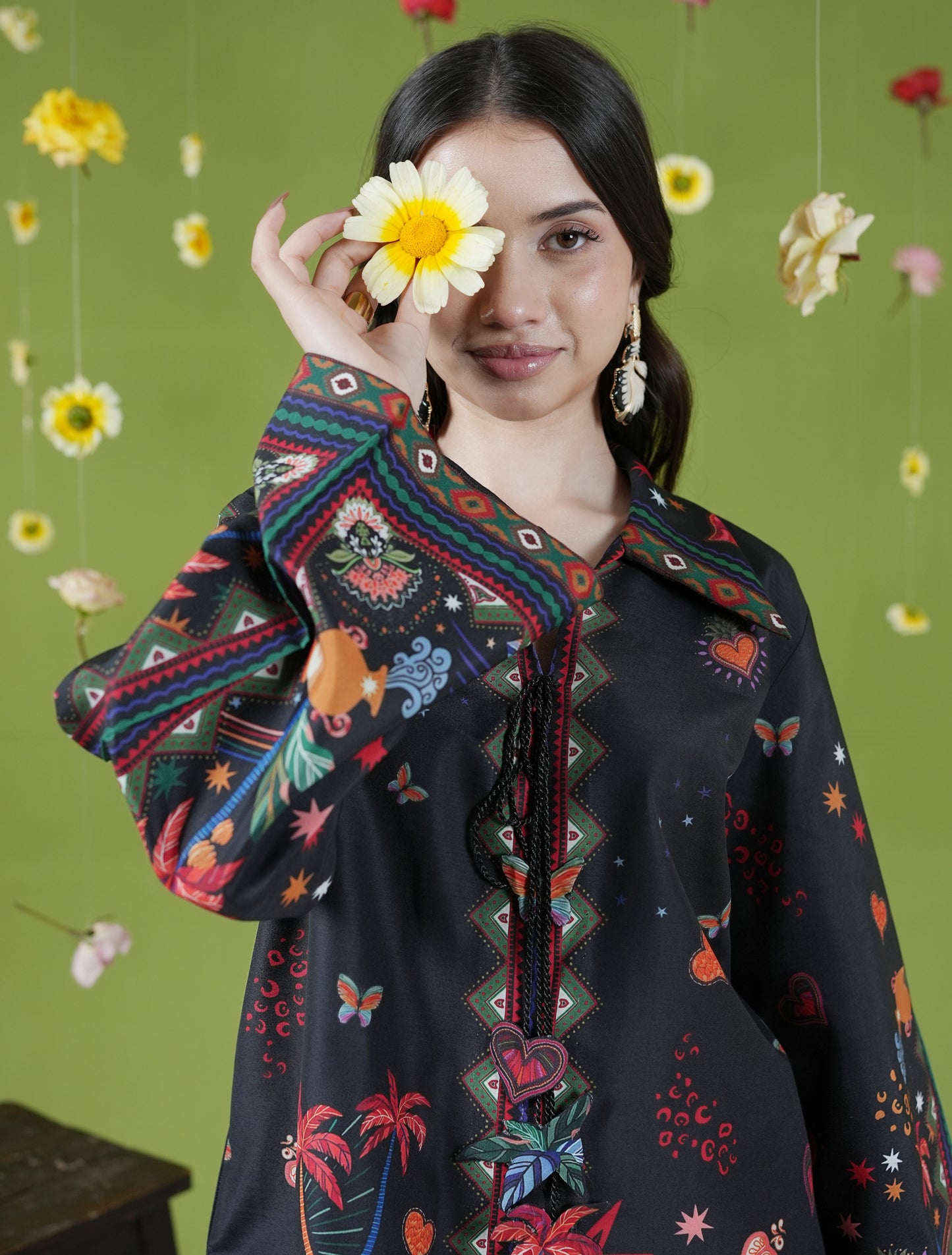 Mid night Bloom co-ord set
