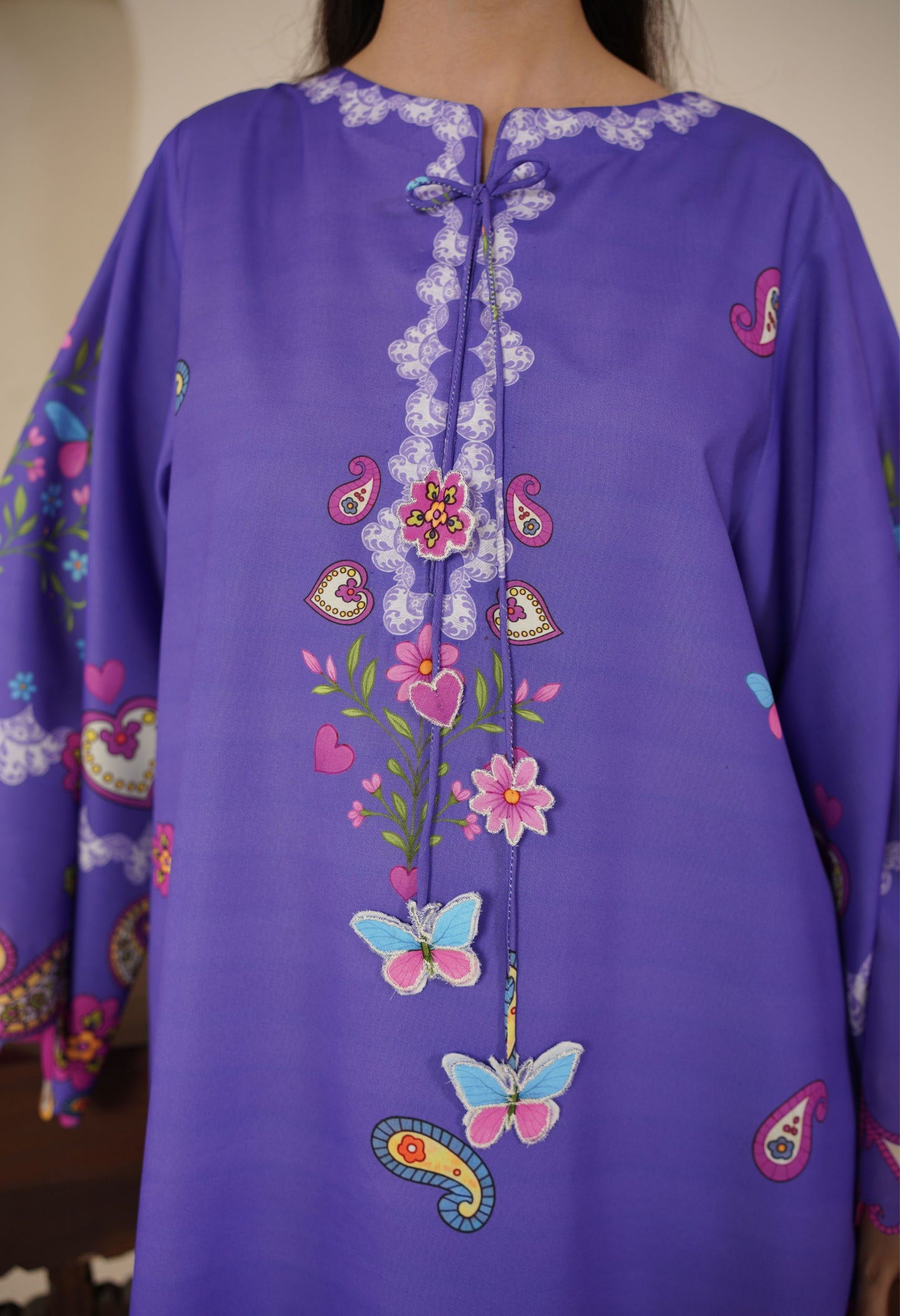 Purple kaftan