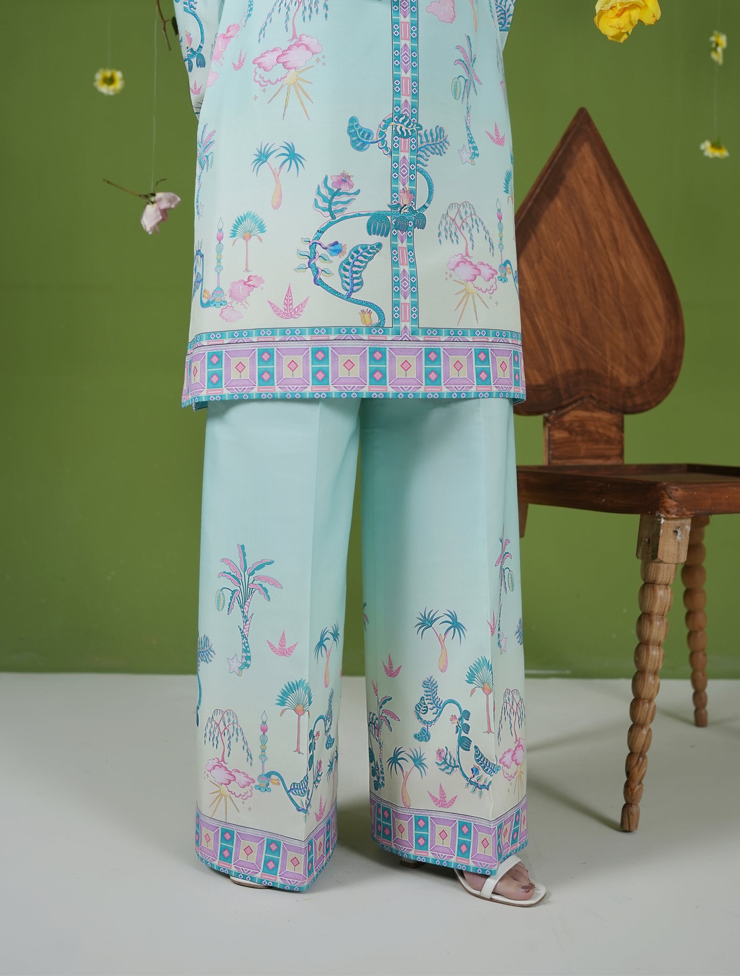 Mint Foral co-ord